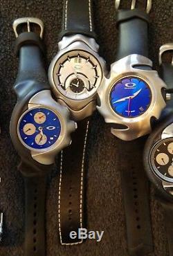 Huge Oakley Watch Lot 8 watches with bands untested great resell lot 5775