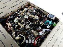 Huge Vintage Now Watch Lot 24 LBS Pounds Parts Repair Mens Womens Estate Watches