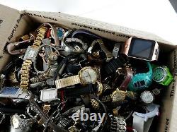 Huge Vintage Now Watch Lot 24 LBS Pounds Parts Repair Mens Womens Estate Watches