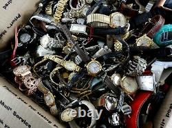 Huge Vintage Now Watch Lot 24 LBS Pounds Parts Repair Mens Womens Estate Watches