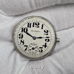 ILLINOIS Watch Grade 307 double roller Sub Seconds Manual Wind 17J AS-IS