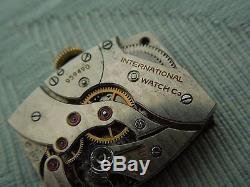 IWC International Watch Company Cal 87, complete movement and dial for parts
