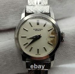 IWC Ladies Vintage Silver Tone Mechanical Watch FOR PARTS / REPAIR