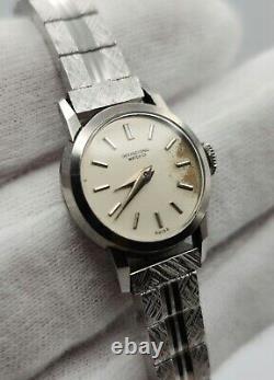 IWC Ladies Vintage Silver Tone Mechanical Watch FOR PARTS / REPAIR