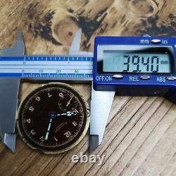 IWC Vintage Pocket Watch Movement for Repair, Rare Dial, Broken Balance (E97)