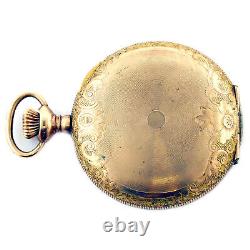Ideal U. S. A. White Dial Gold Plated Pocket Watch For Parts Or Repairs