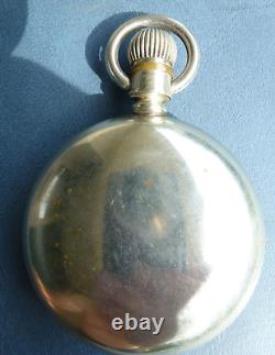 Illinois Interstate Chronometer Pocket Watch 17 Jewels Parts /Repair Not working