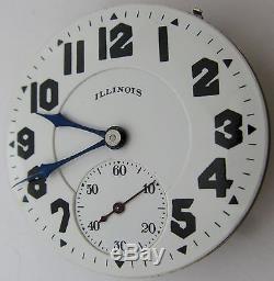 Illinois Sangamo Special 16s Pocket Watch Movement 23 jewels 6 adj. For parts OF