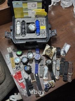 Invicta Men's Watch Parts Bands Lot For Repair