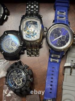 Invicta Men's Watch Parts Bands Lot For Repair