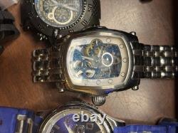 Invicta Men's Watch Parts Bands Lot For Repair