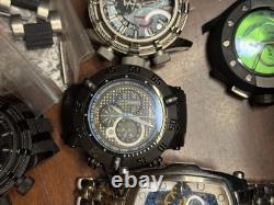 Invicta Men's Watch Parts Bands Lot For Repair