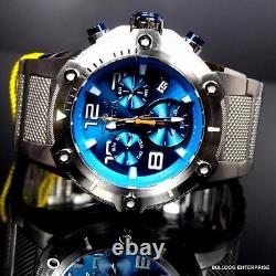 Invicta Speedway XL Teal Blue Stainless Steel Chronograph Swiss Parts Watch New