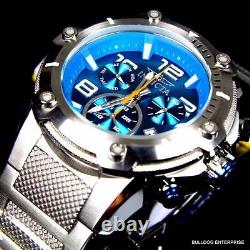 Invicta Speedway XL Teal Blue Stainless Steel Chronograph Swiss Parts Watch New