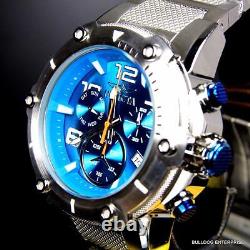 Invicta Speedway XL Teal Blue Stainless Steel Chronograph Swiss Parts Watch New