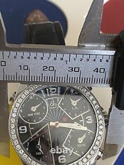 JACOB CO WATCH 40mm 5 Time Zone 2.25 Factory Diamond Bezel Complete for PARTS