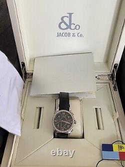 JACOB CO WATCH 40mm 5 Time Zone 2.25 Factory Diamond Bezel Complete for PARTS