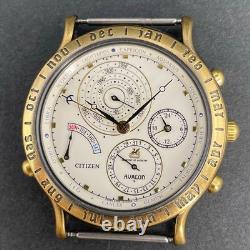 JUNK CITIZEN Avalon 6700 G70013 Super Calendar Watch Face Only Not Working Used