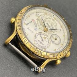 JUNK CITIZEN Avalon 6700 G70013 Super Calendar Watch Face Only Not Working Used