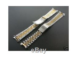 Jubilee Watchband For Rolex Men 18k/ss 20mm Watch Parts