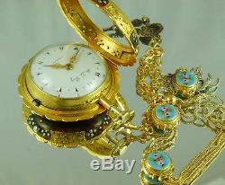 Julien Le Roy Quarter Repeater Triple Cases Verge Fusee Pocket Watch For Ottoman