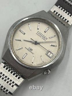 Junk CITIZEN HiSonic Tuning Fork Watch Gold Medallion Not Working For Parts