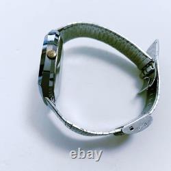 Junk Rado Balboa Quartz Watch Square Black Dial Roman Index Not Working