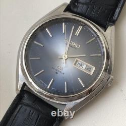 Junk SEIKO Lord Matic Auto Watch 23J Blue Dial Not Working Vintage for Repair