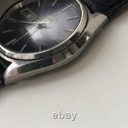 Junk SEIKO Lord Matic Auto Watch 23J Blue Dial Not Working Vintage for Repair