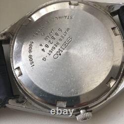 Junk SEIKO Lord Matic Auto Watch 23J Blue Dial Not Working Vintage for Repair