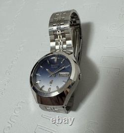 Junk Seiko Elnix 0703 8040 Blue Dial 36mm Watch Not Working For Parts Only