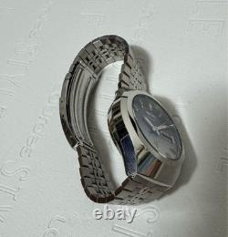 Junk Seiko Elnix 0703 8040 Blue Dial 36mm Watch Not Working For Parts Only