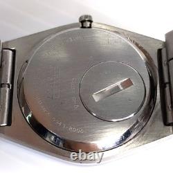Junk Seiko Grand Quartz 9943 8000 Silver 37mm Not Working Battery Dead YR51863