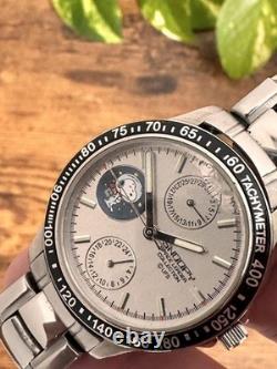 Junk Snoopy Limited Watch Silver Dial Broken Crystal 35mm 18cm Battery Replaced