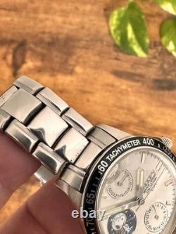 Junk Snoopy Limited Watch Silver Dial Broken Crystal 35mm 18cm Battery Replaced