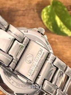 Junk Snoopy Limited Watch Silver Dial Broken Crystal 35mm 18cm Battery Replaced