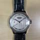 Kemmner Manual Wind Watch Silver Dial Blue Hands Leather Strap Junk Not Working