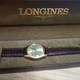 LONGINES Gold Hand Winding Watch Leather Band Vintage For Parts Not Tested Junk