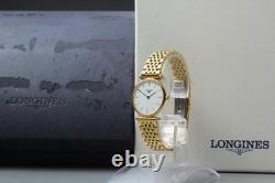 LONGINES Grand Classic L4.135.2 Gold White Ladies Watch As-Is / Not Working