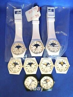 LOT 9 Montres Watch Uhr CHARLES PERRIN Swiss Made Suisse Moon Phase For Parts