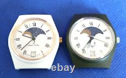 LOT 9 Montres Watch Uhr CHARLES PERRIN Swiss Made Suisse Moon Phase For Parts