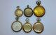 LOT ANTIQUE POCKET WATCHES GOLD FILLED PLATED FOR PARTS Elgin Waltham