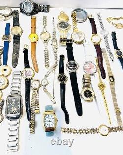 LOT OF 69 MEN'S & WOMEN'S WRISTWATCHES (parts Or Not Working) Untested