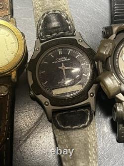 LOT of 14 Casio & G-Shock Watches For Parts / Repair Mixed Analog / Digital