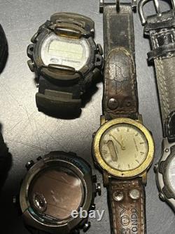 LOT of 14 Casio & G-Shock Watches For Parts / Repair Mixed Analog / Digital