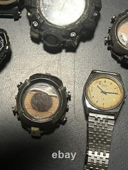 LOT of 14 Casio & G-Shock Watches For Parts / Repair Mixed Analog / Digital