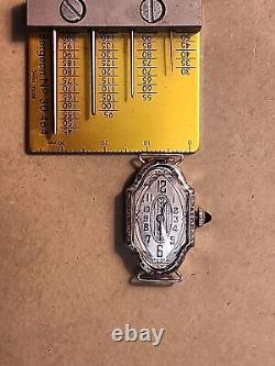 Ladies 14K Gold Cased Art Deco Swiss Watch With Wire Lugs For Parts/Repairs