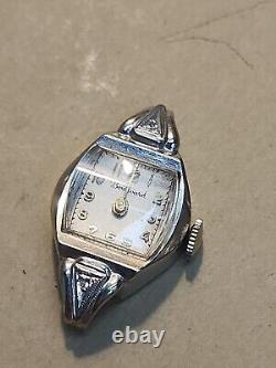 Ladies 14K White Gold Cased Boulevard Watch For Parts/Repairs 3.6 Grams