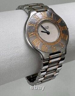 Ladies Cartier Must De Cartier 21 Steel and Gold Watch for Parts