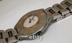 Ladies Cartier Must De Cartier 21 Steel and Gold Watch for Parts